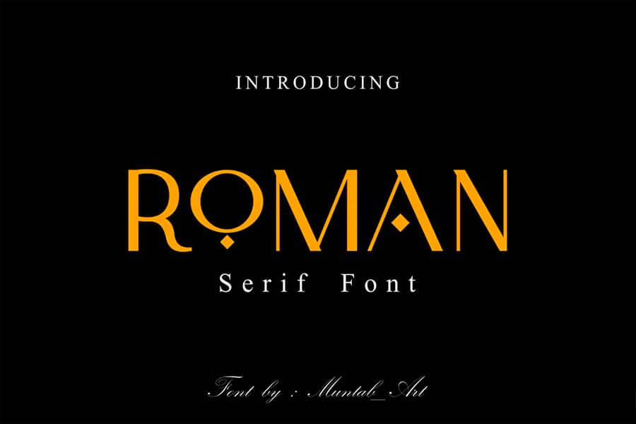 Roman | Modern Serif Font