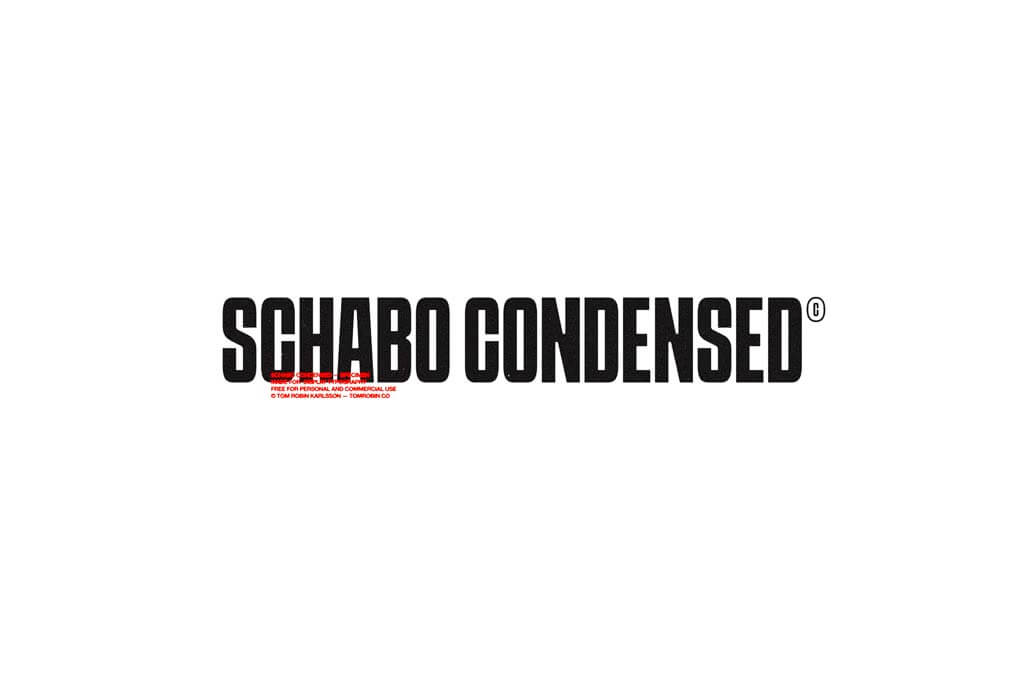 SCHABO CONDENSED — Free Font