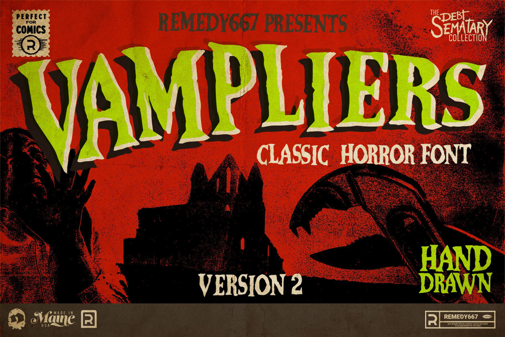 Vampliers – Horror Font