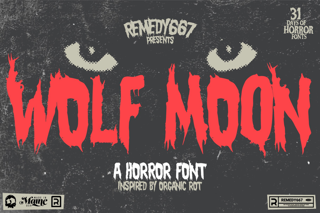 Wolf Moon – Horror Font