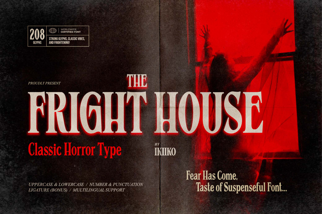 The Fright House — Classic Horror Font