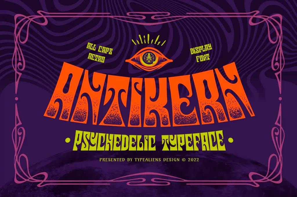 Antikern — Psychedelic Typeface