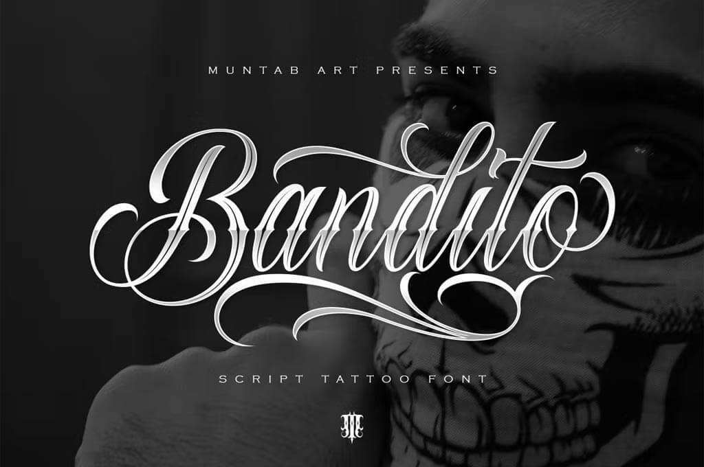 Bandito Script | Tattoo Font
