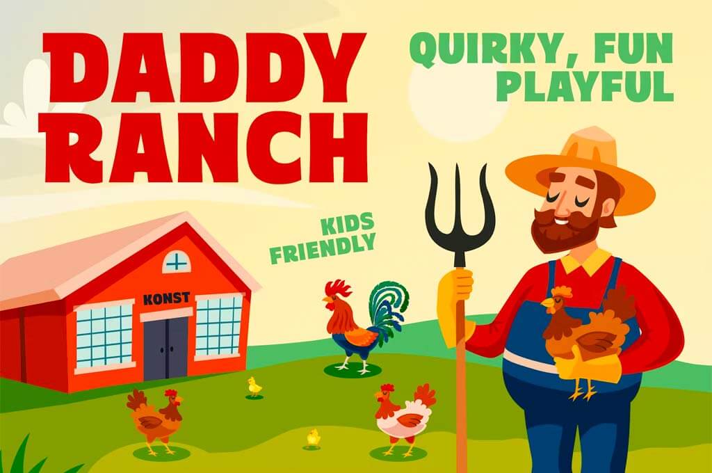 Daddy Ranch — Kids Fun Fonts