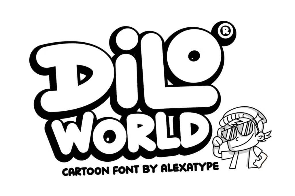 Dilo World — Cartoon Font