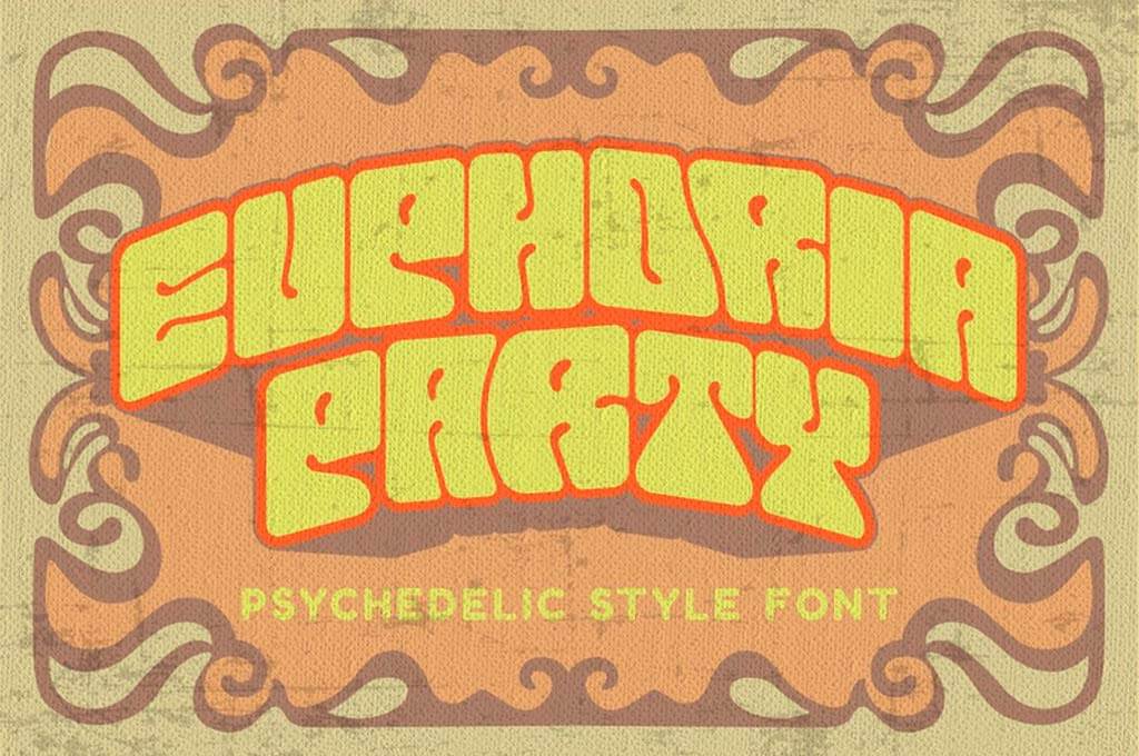 Euphoria Party — Psychedelic Style Font