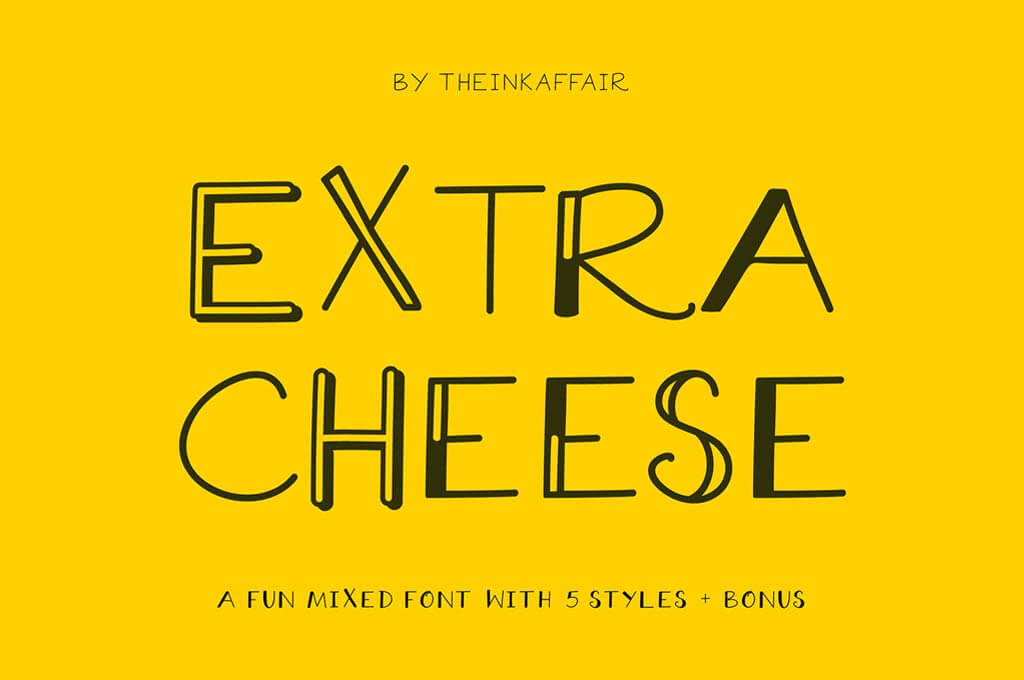 Extra Cheese Font Collection