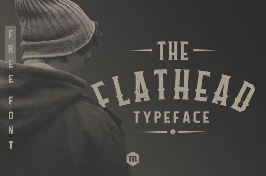 Flathead Typeface | Vintage Font