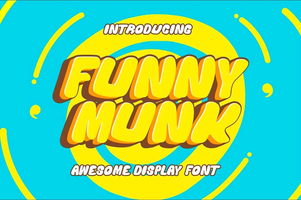 Funny Munk — Awesome Display Font