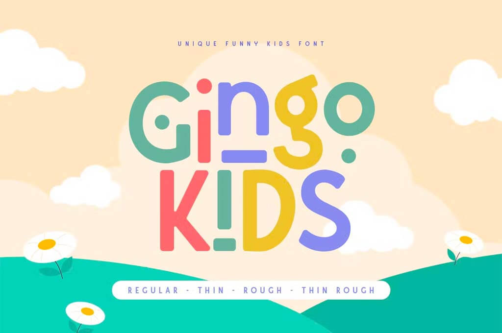 Gingo Kids — Unique Funny Kids Font