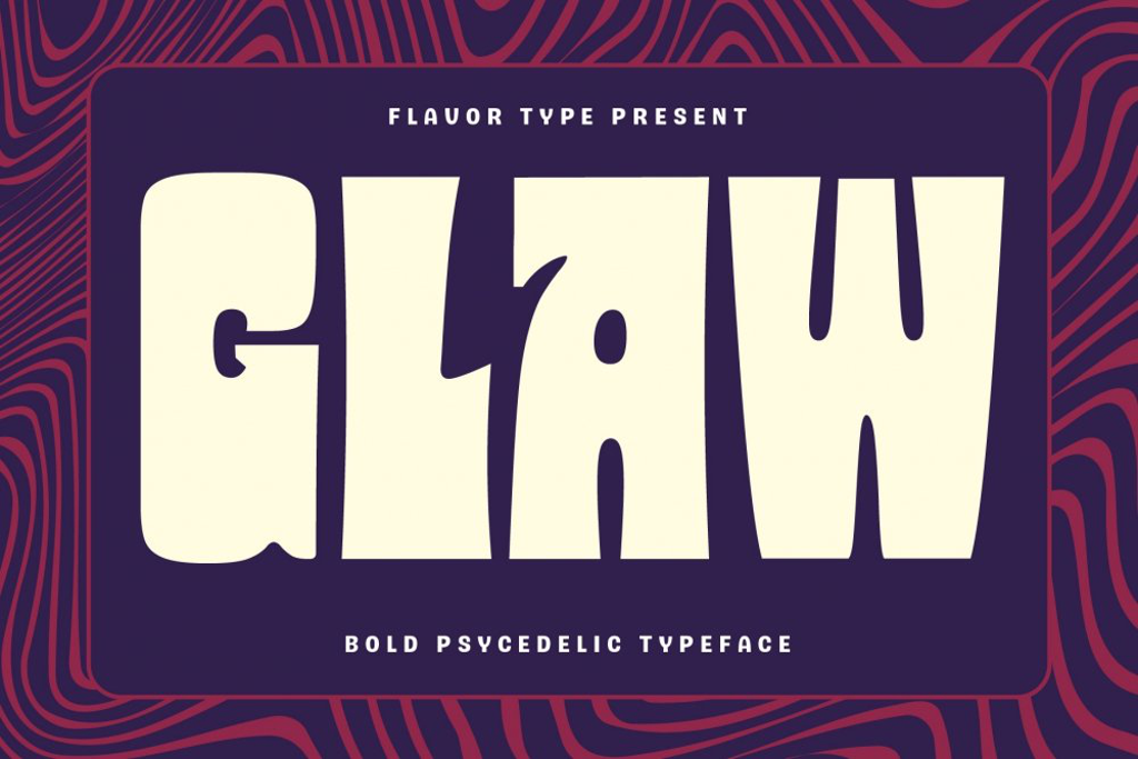 Змінний шрифт Glaw Psychedelic
