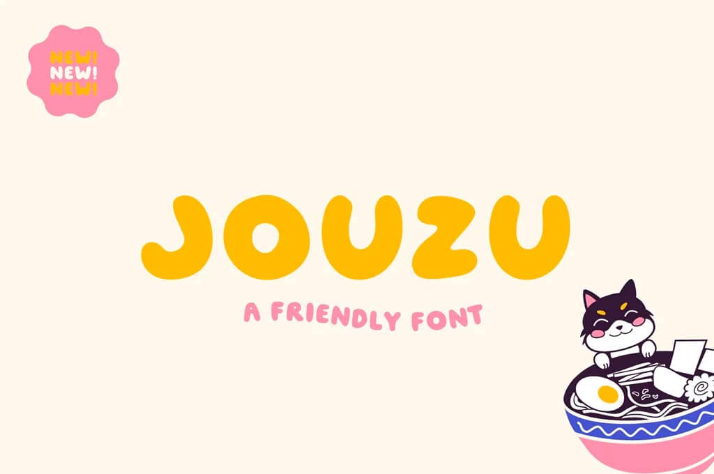 Jouzu — A Friendly Font