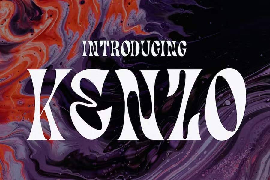 Kenzo — Psychedelic Typeface