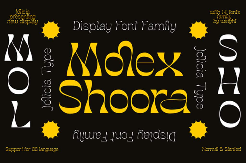 Molex Shoora Display Font Family