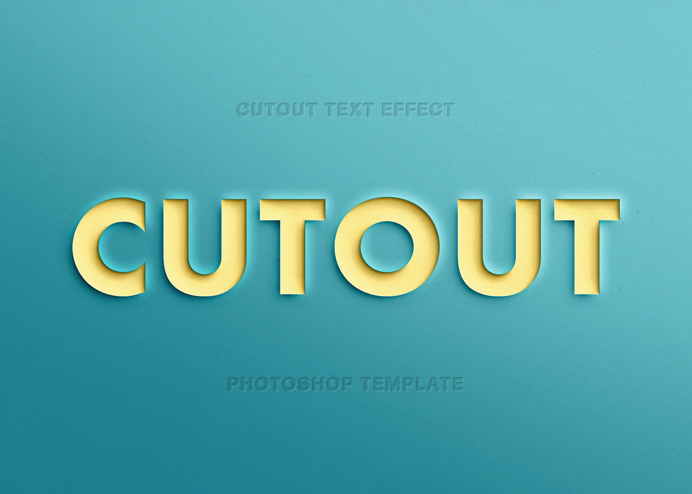 Free Paper Cut-Out Text Effect
