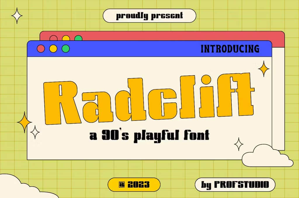 Radclift — 90's Playful Typeface