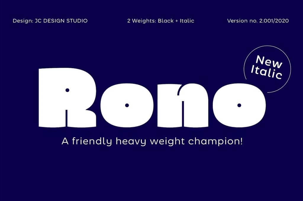 Rono — A friendly Heavyweight Champion