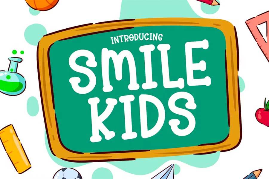 Smile Kids — Kids Display Font