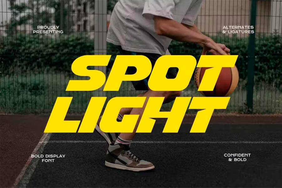 Spot Light - Display Sports Font