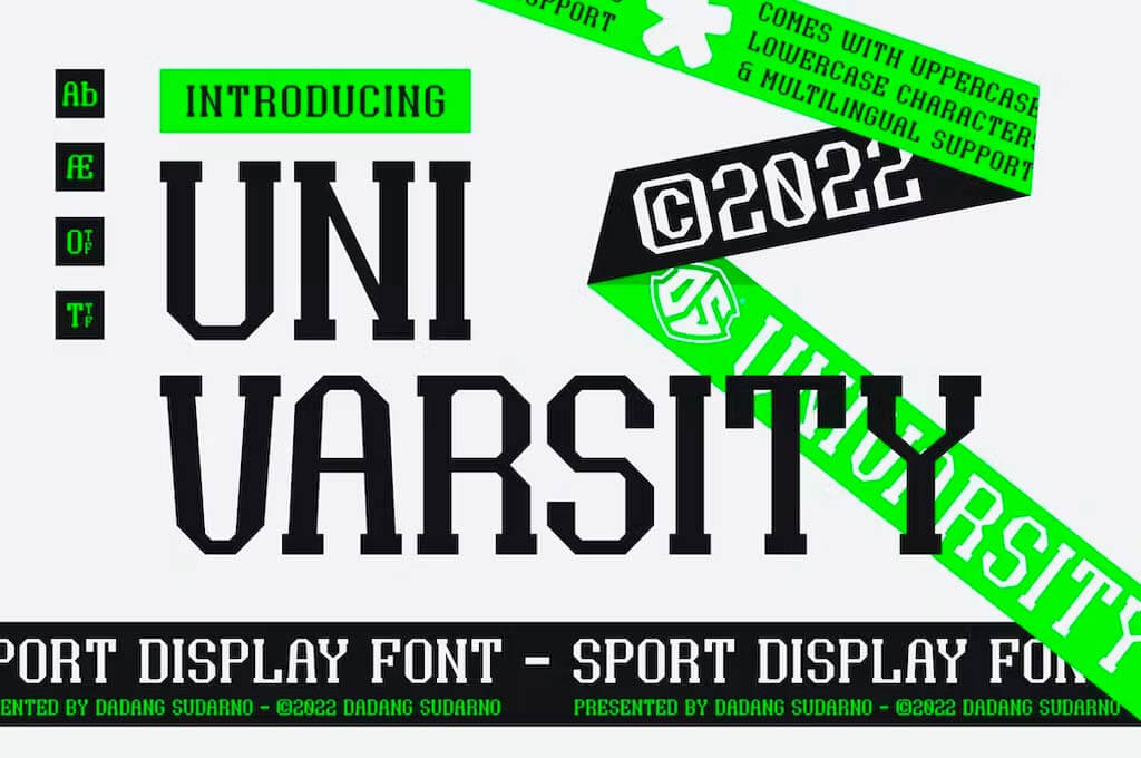 Univarsity - Sport Display Font