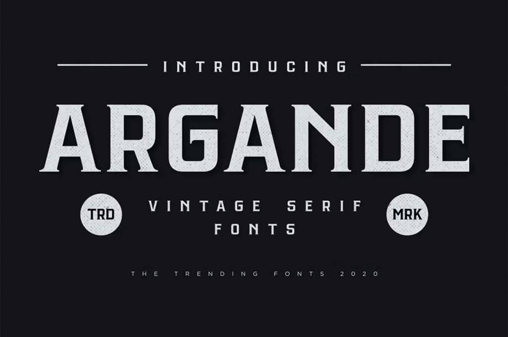Argande - Vintage Serif Font