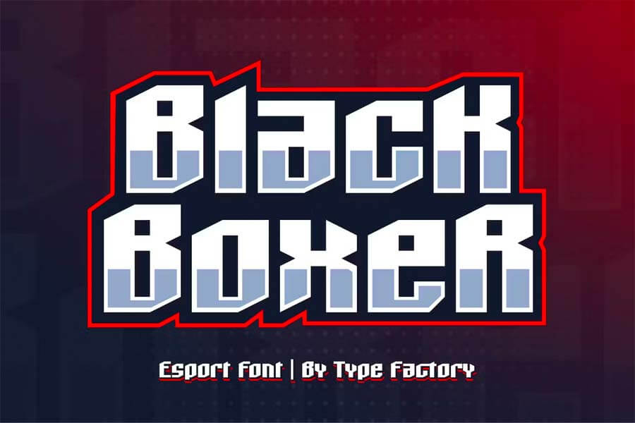 Black Boxer — E-sport Font