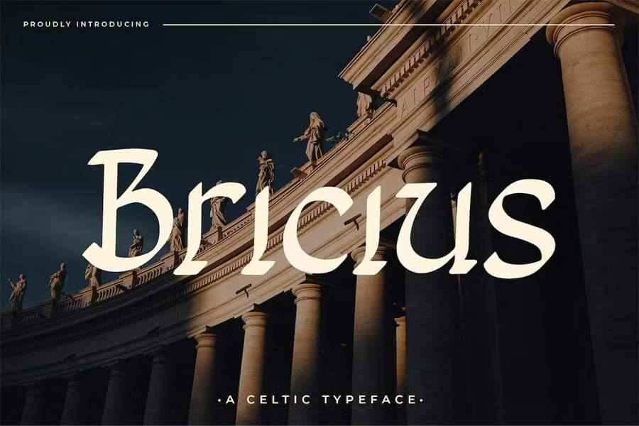 Bricius — Display Celtic Typeface
