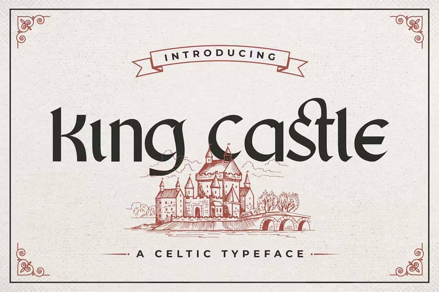 King Castle — Celtic Typeface