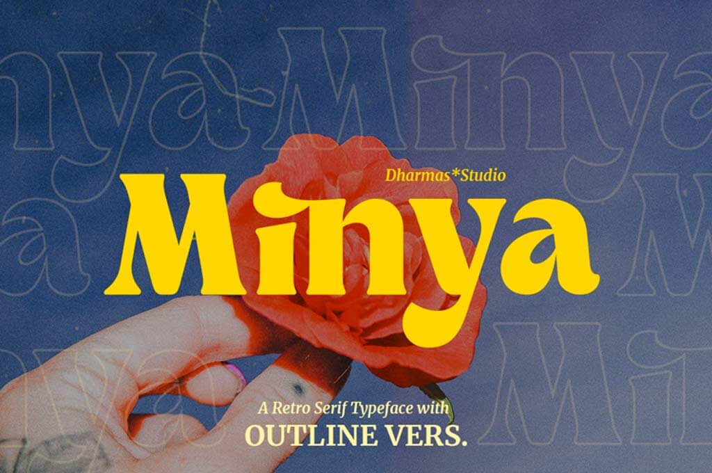 Minya Outline Font