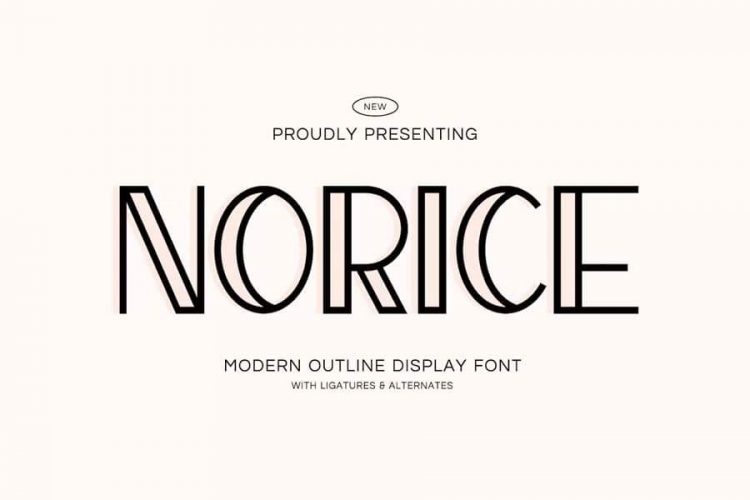 35+ Best Free Outline Fonts: Creative Typeface Collection (Premium incl.)