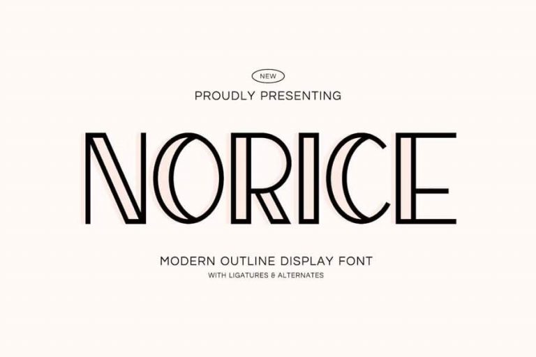 35+ Best Free Outline Fonts: Creative Typeface Collection (premium Incl.)