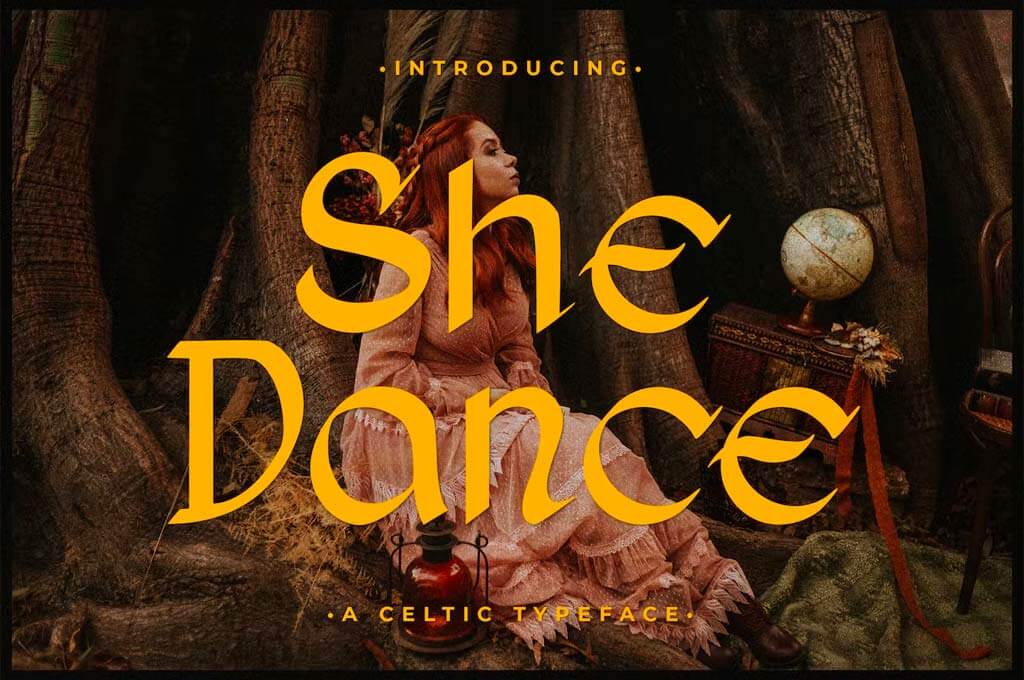 She Dance — Celtic Typeface