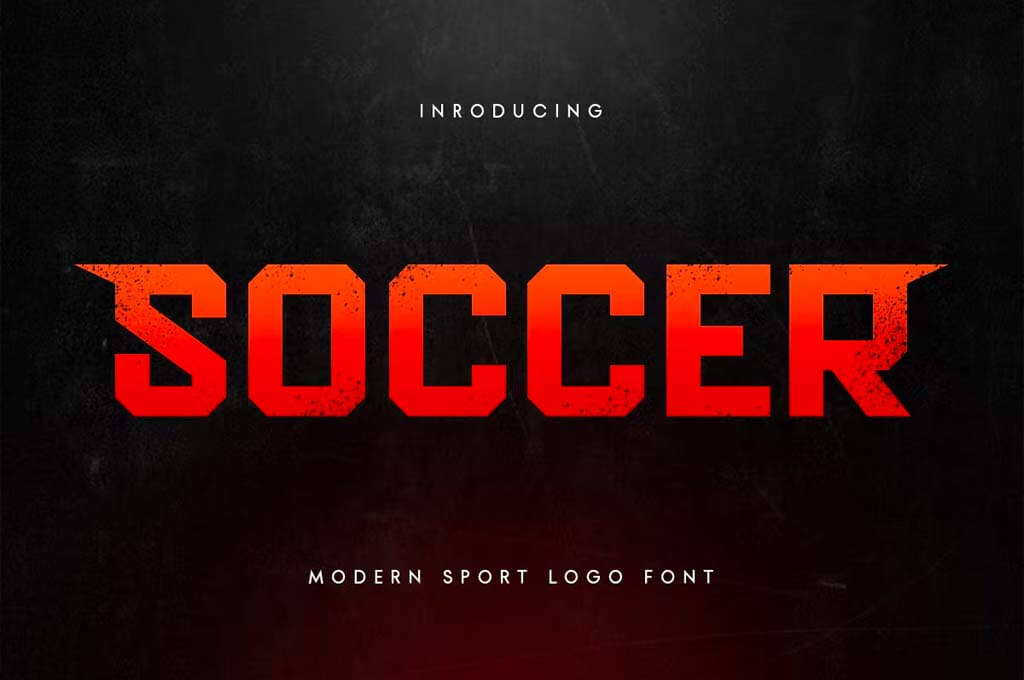 Soccer — Modern Sport Logo Font