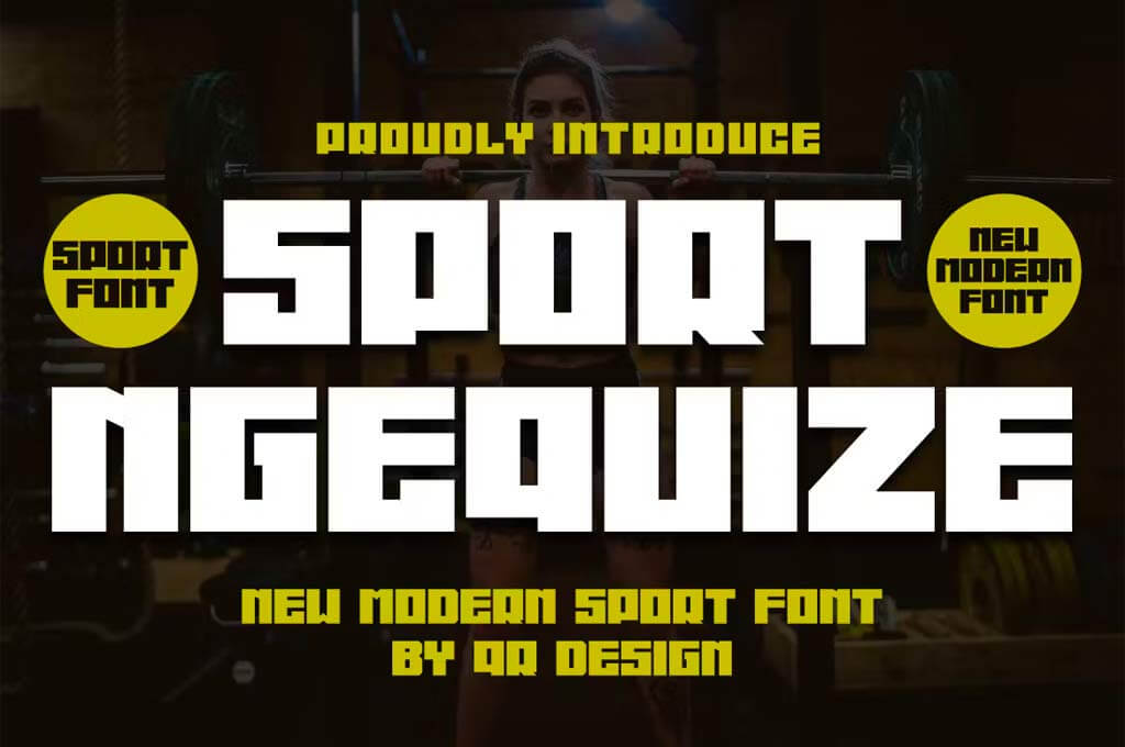 Sport Ngequize — New Modern Sport Font