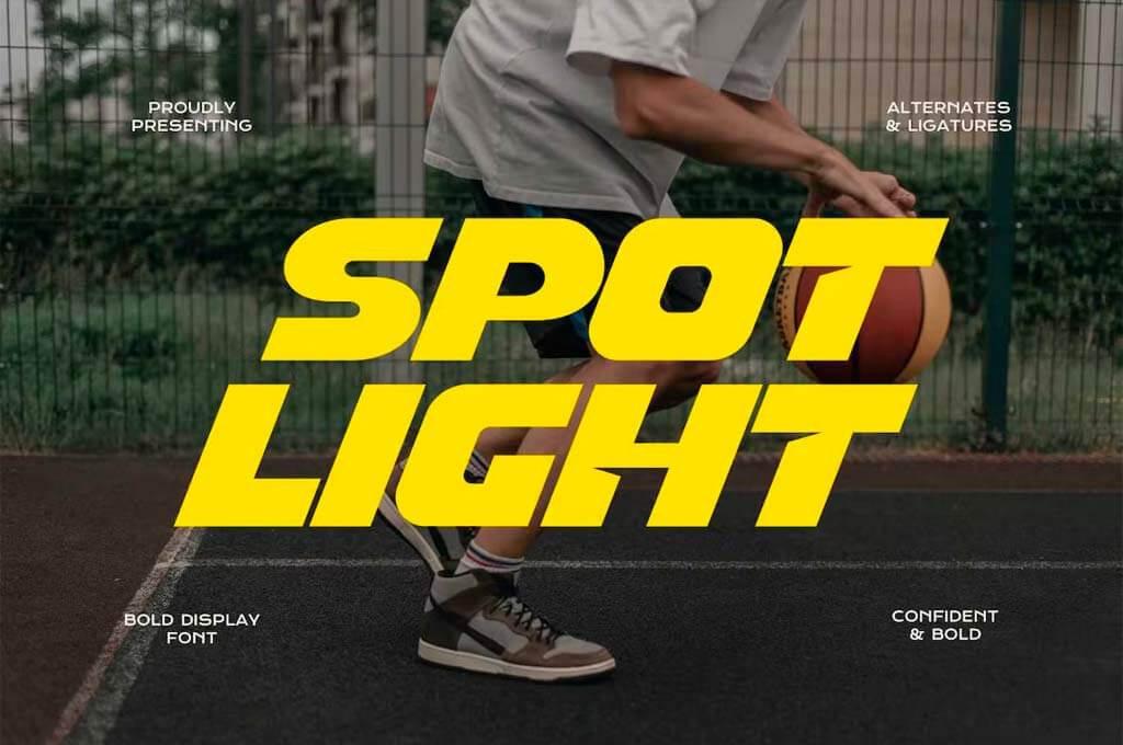 Spot Light — Display Sports Font