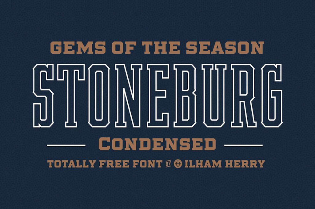 Stoneburg - Free Condensed Font