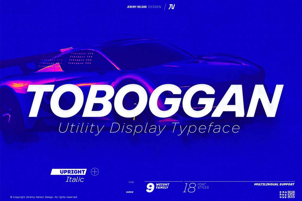 Toboggan — Utility Display Typeface