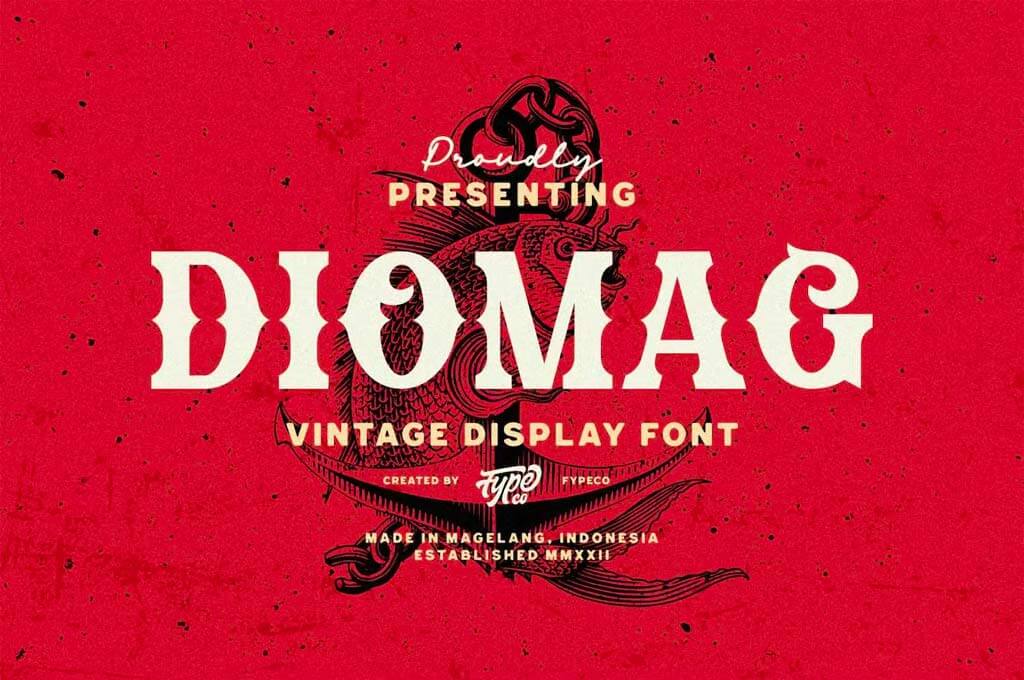 Vintage Font - Diomag