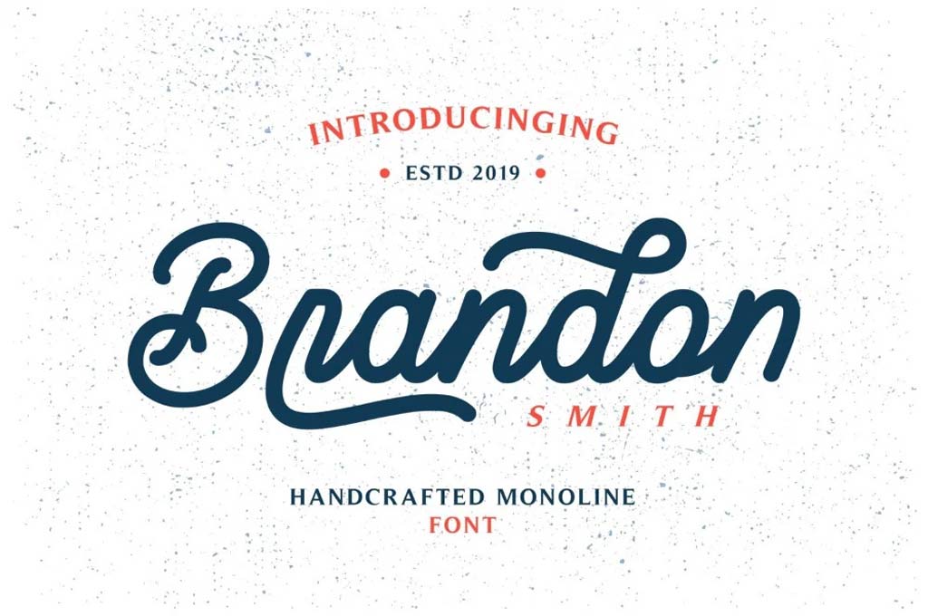 Brandon Smith – Monoline Font