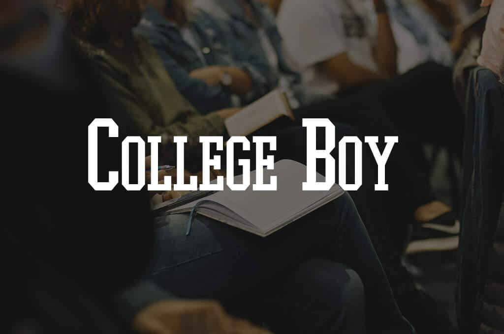 College Boy Font