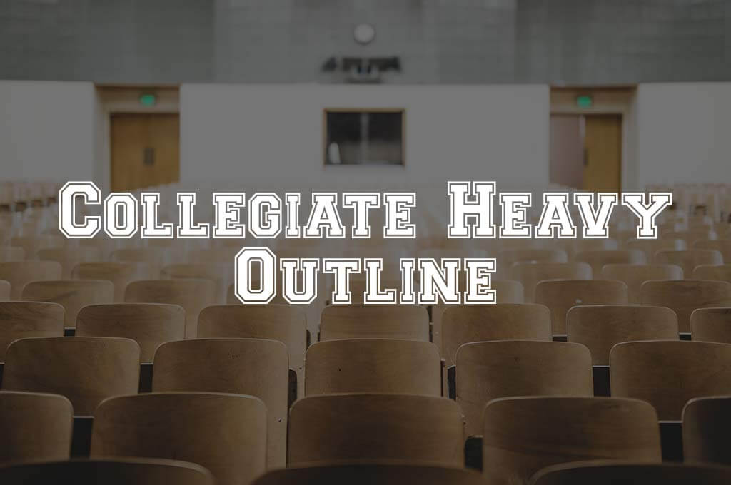 Collegiate Heavy Outline Font