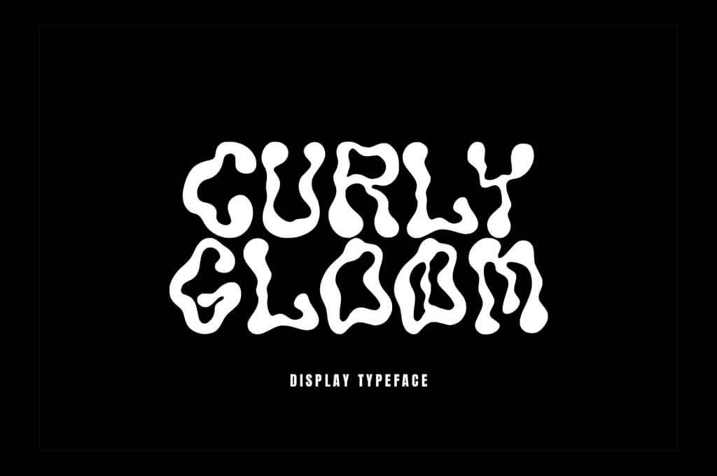 Curly Gloom - Display Typeface