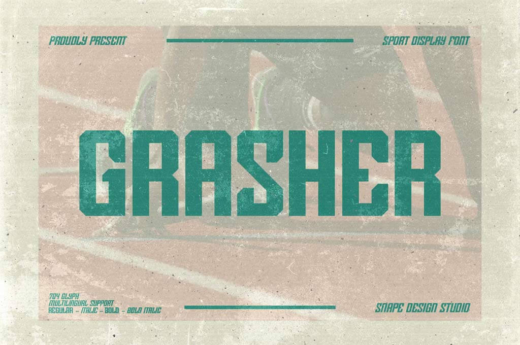 Grasher — Sport Font