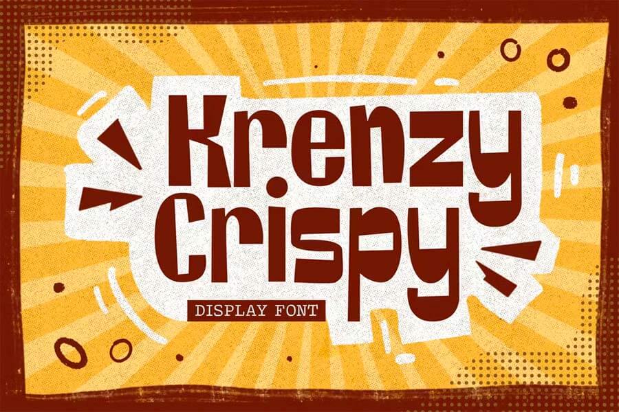 Krenzy Crispy — Display Font