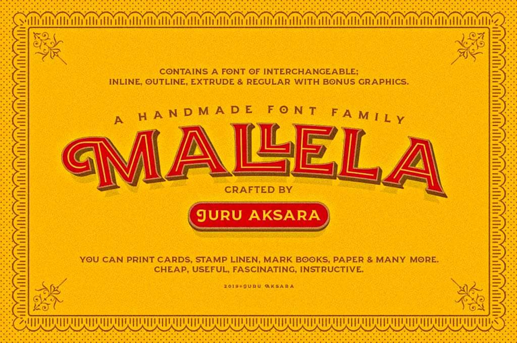 Mallela — A Handmade Font Family