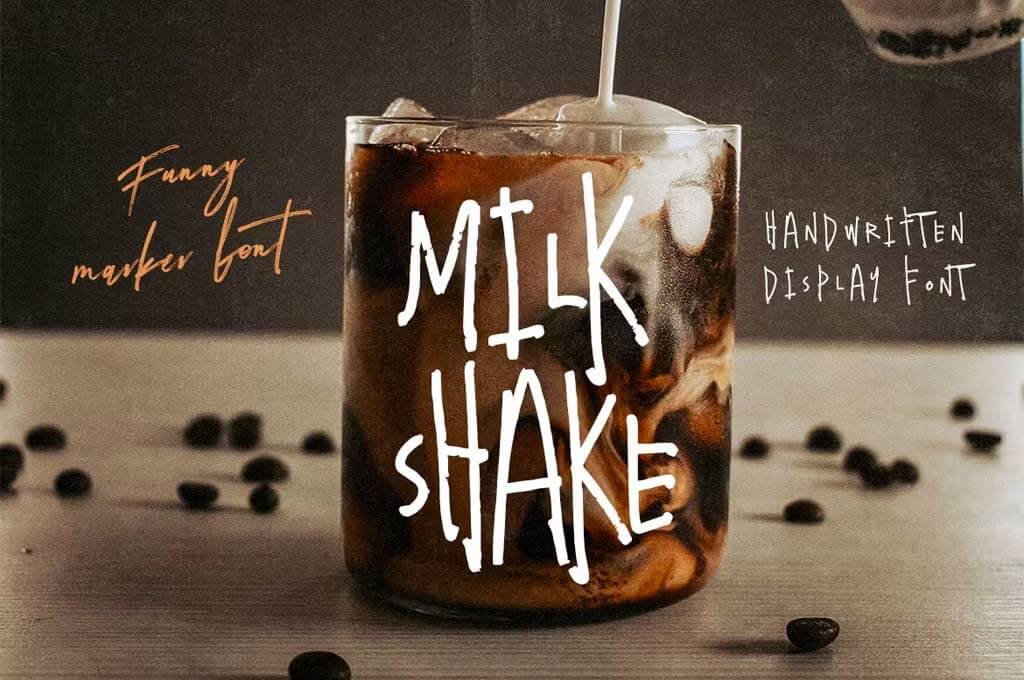 Milkshake - Crazy Handwritten Font
