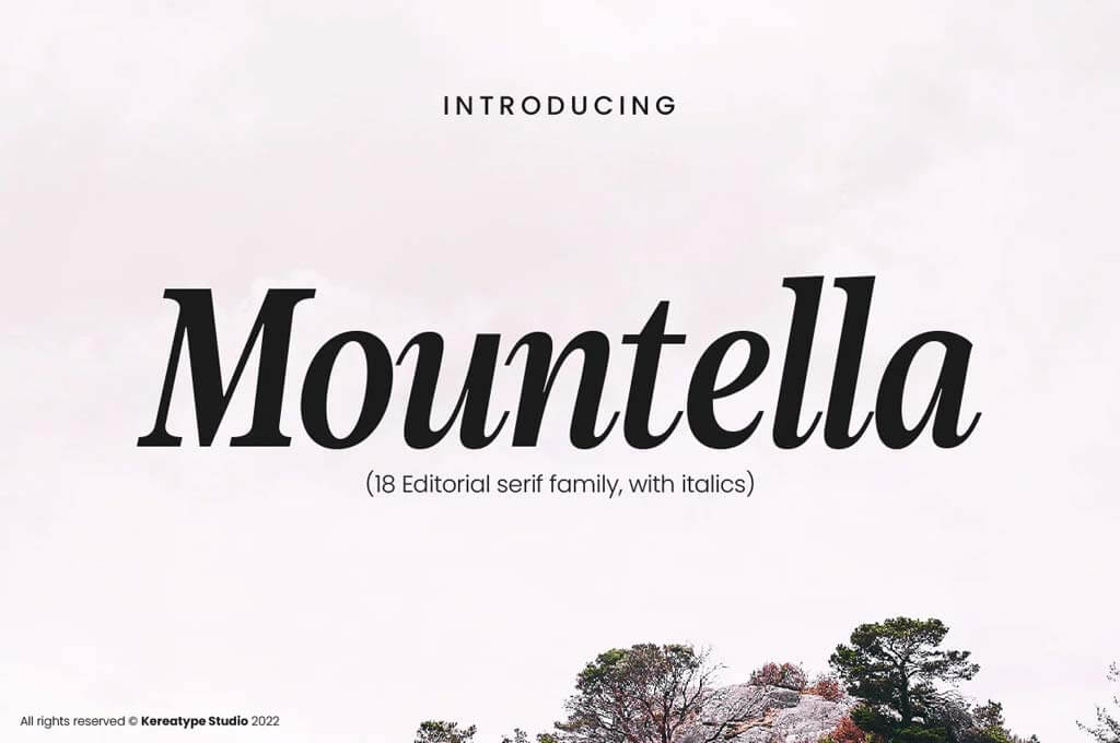 Mountella — Editorial Serif Font Family