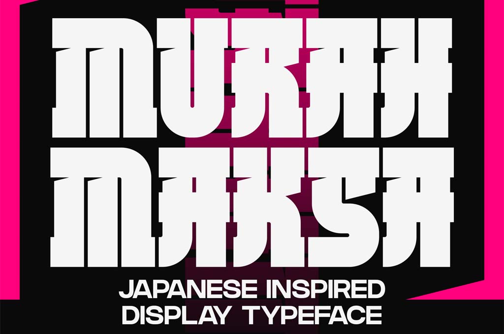 MurahMaksa Japanese Inspired Typeface