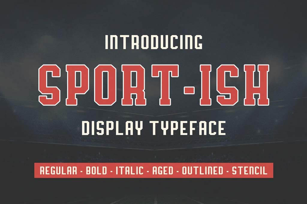 Sport-Ish Display Typeface