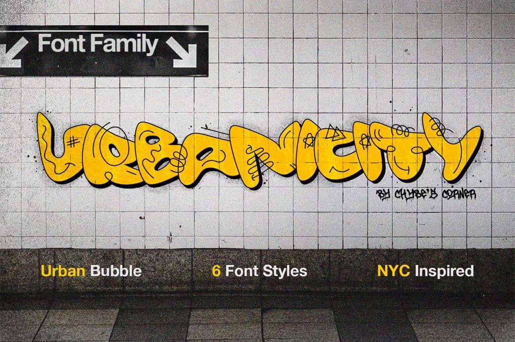 Urbanicity | NY Inspired Bubble Font